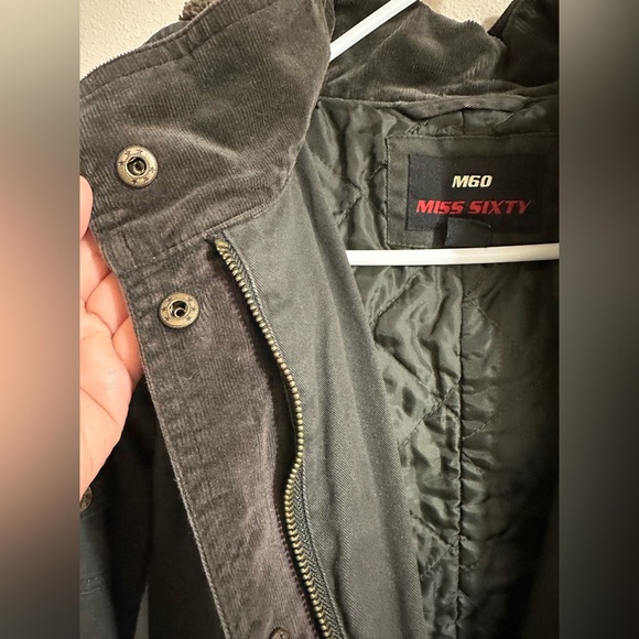 Miss Sixty Y2k Hooded Utility Jacket with Belt in Small - Picture 10 of 11